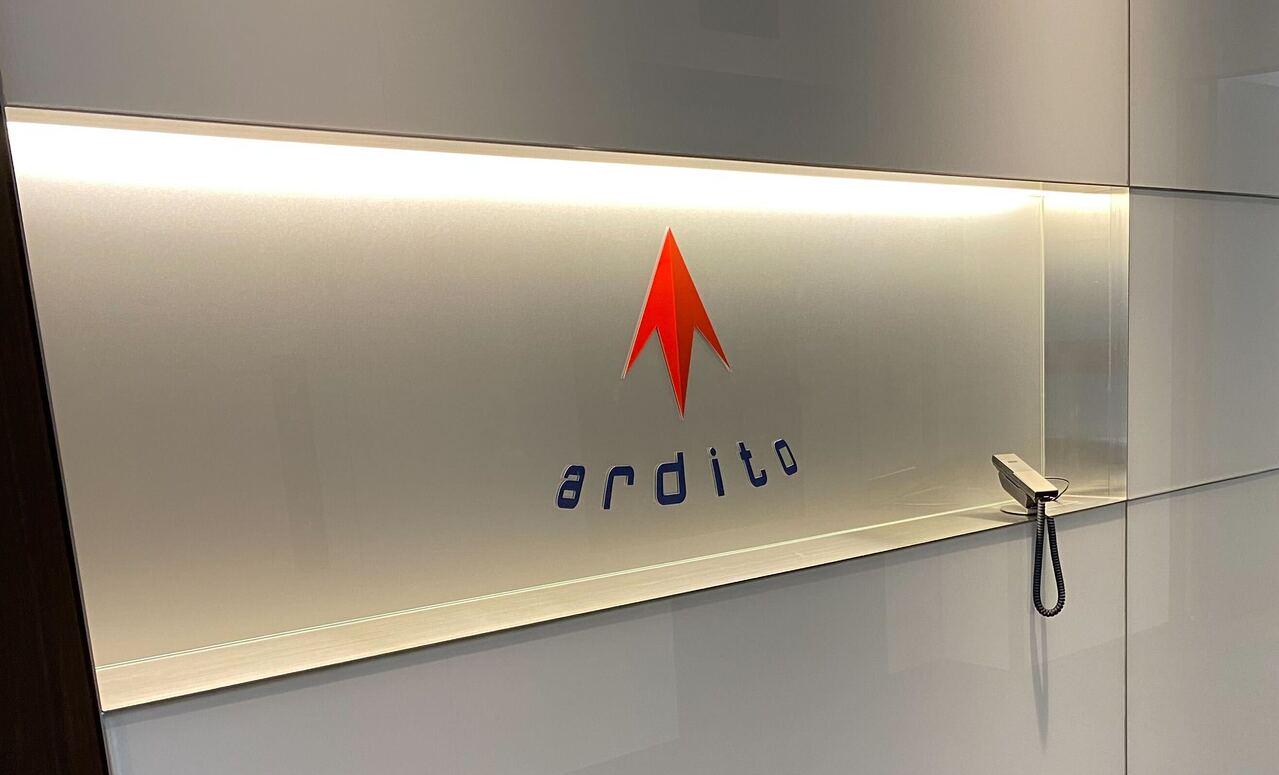 会社エントランス風景。