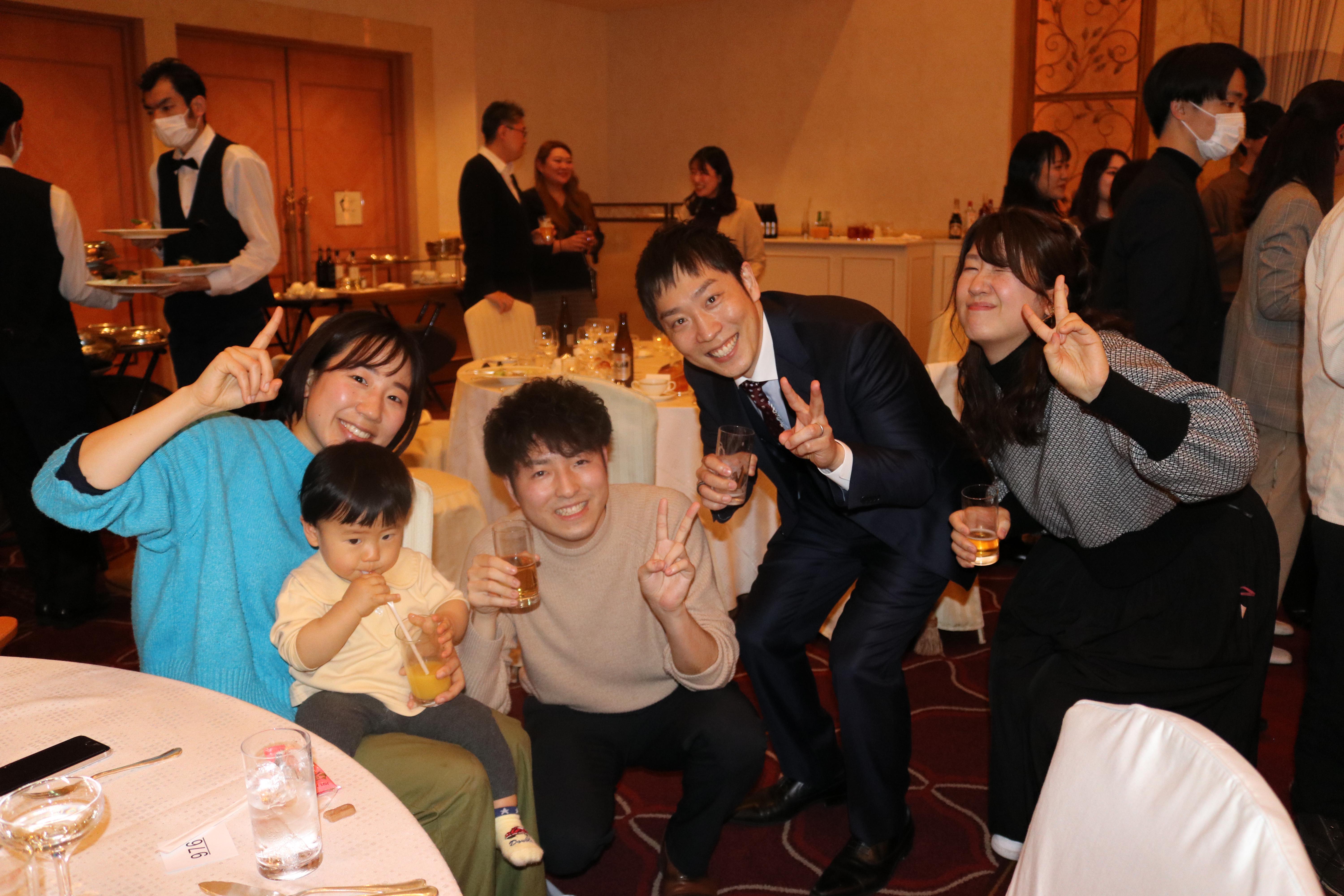 全社イベントでの様子。家族を連れて参加するメンバーも