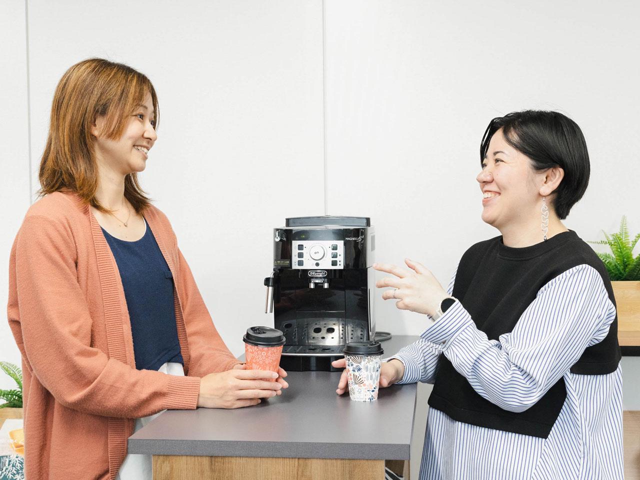 教育推進や技術向上等のタスクフォース活動が活発な点や、柔軟に働ける環境は特徴的。常に企業成長と社員の働きやすい環境を考え、行動に移している。