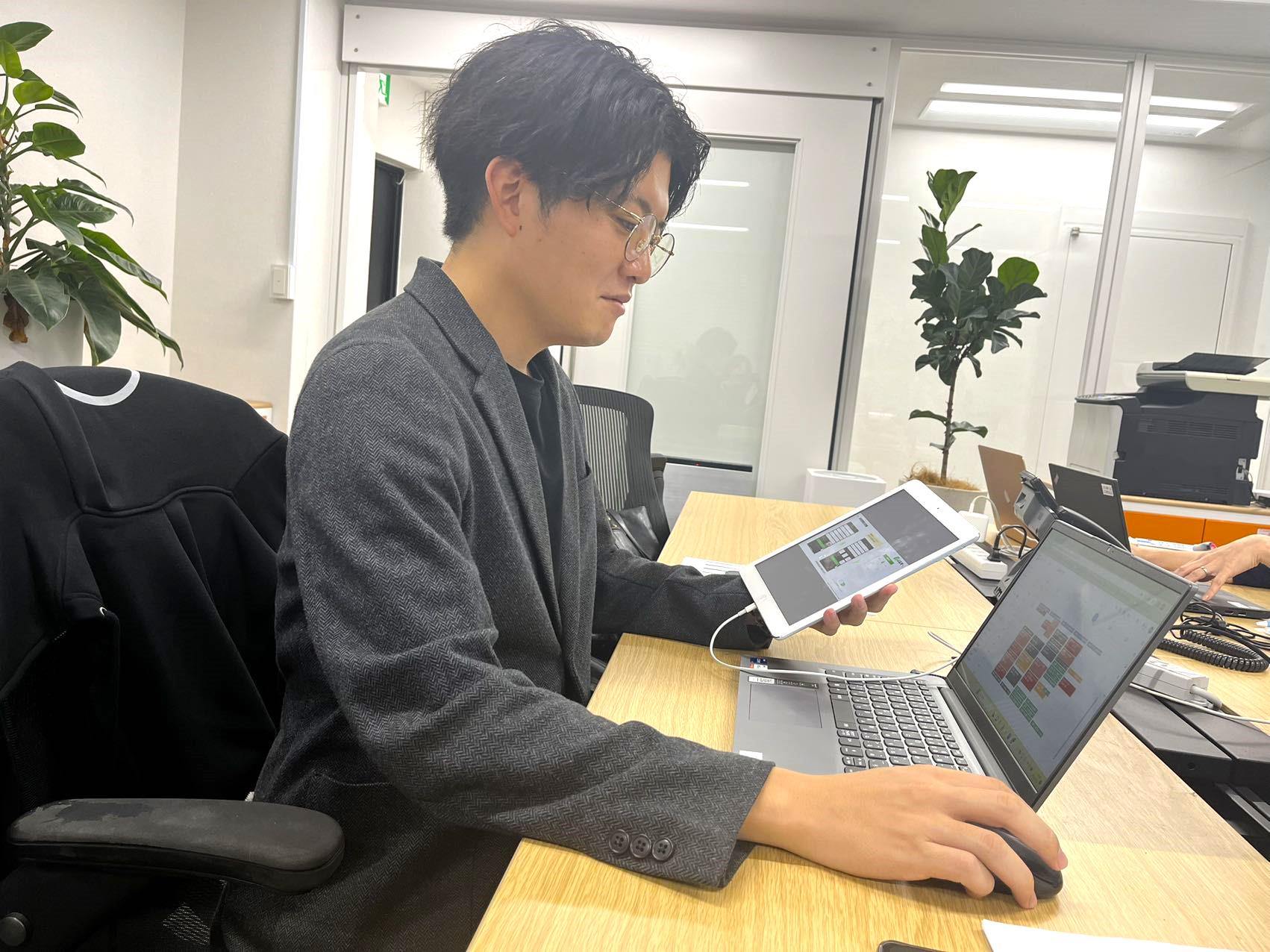 現在、社内研修や人材育成に注力中。未経験から半年～２年でリーダーに。