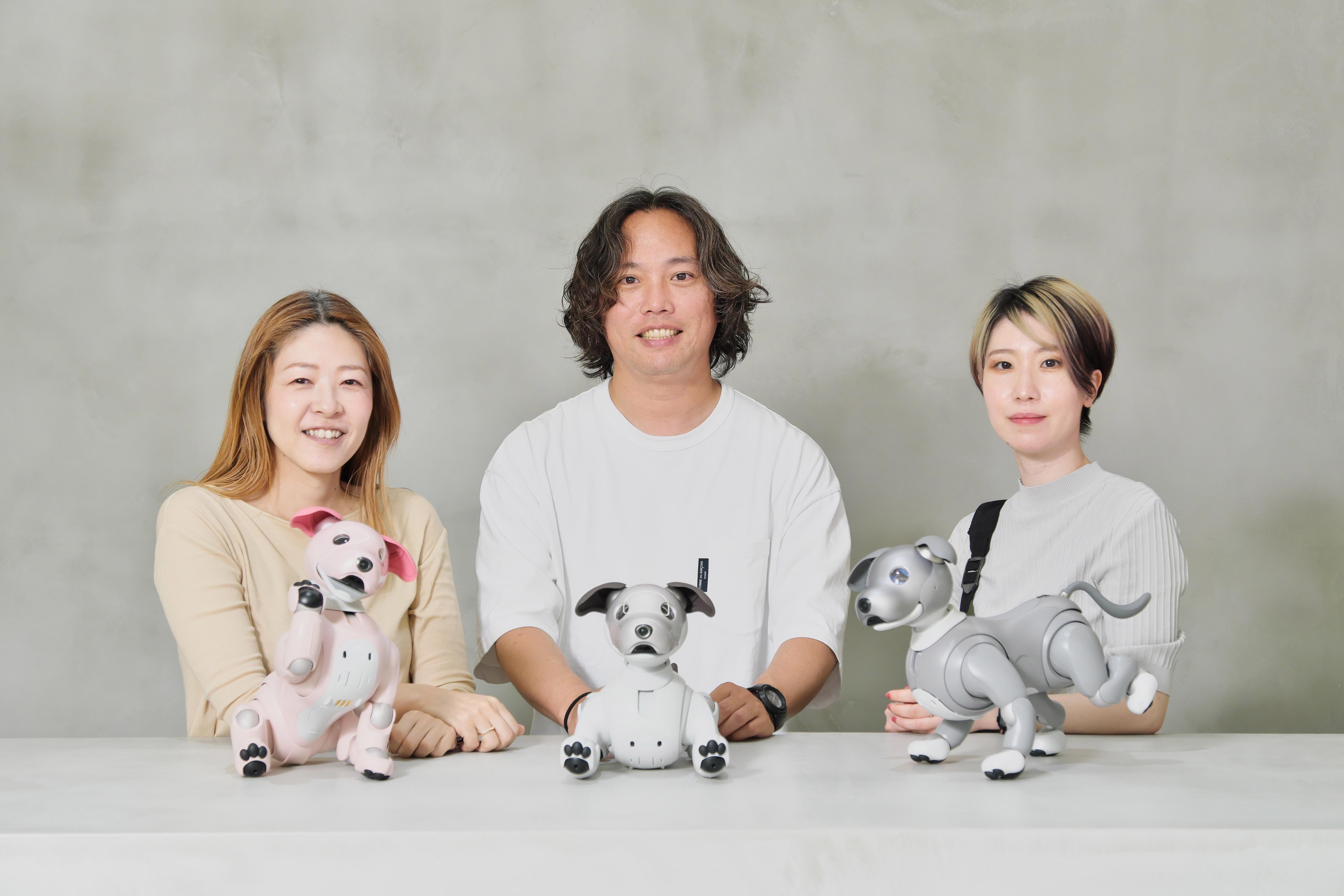 ソニーPCLでは、ソニーが開発した「aibo」のしぐさやふるまいのクリエイションも担当している。aibo開発チームの一員として、オーナーの視線を惹きつける愛らしいしぐさや、躍動感のある多彩なふるまいをデザインしている。