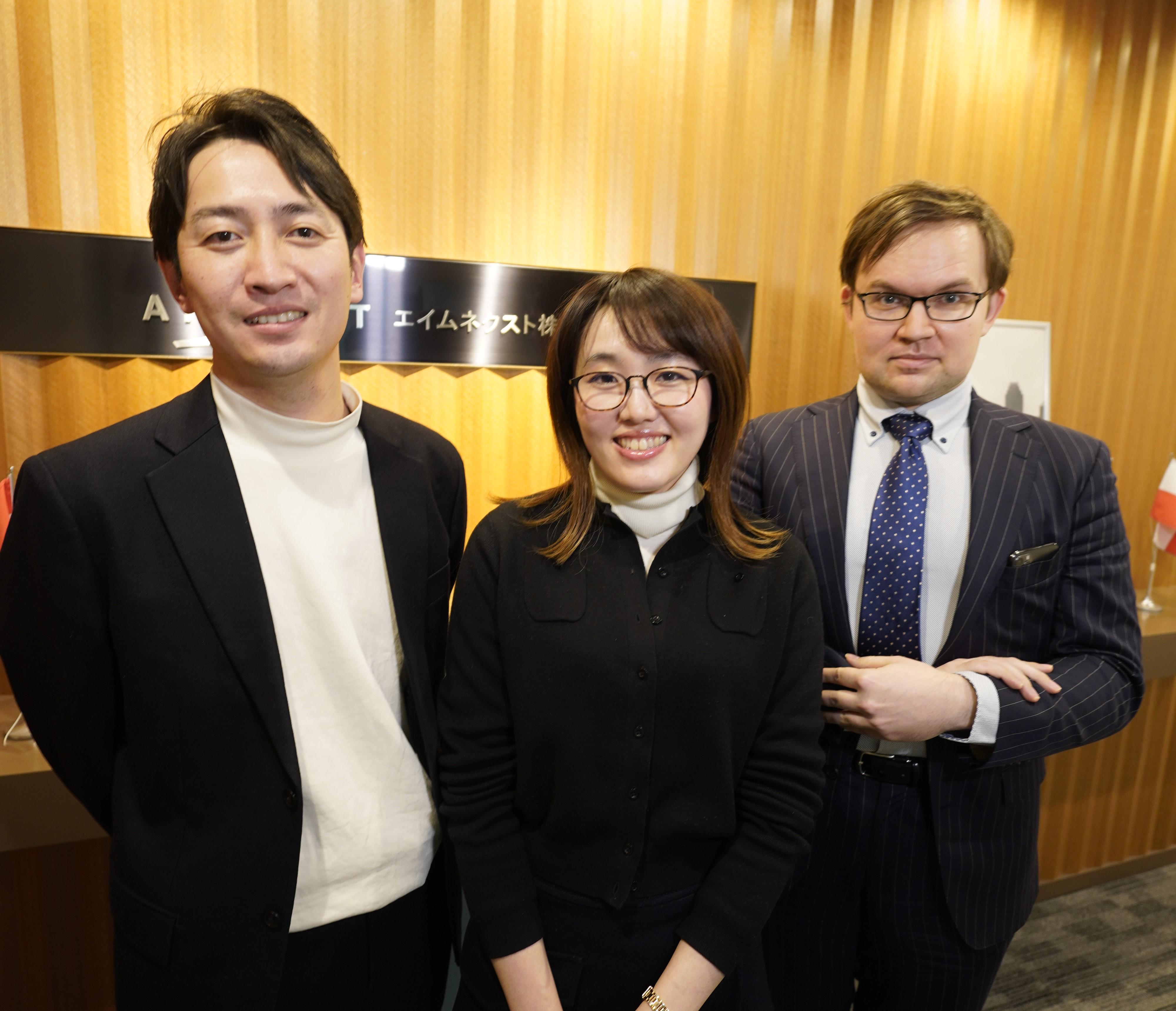 新規事業担当、採用担当、技術担当