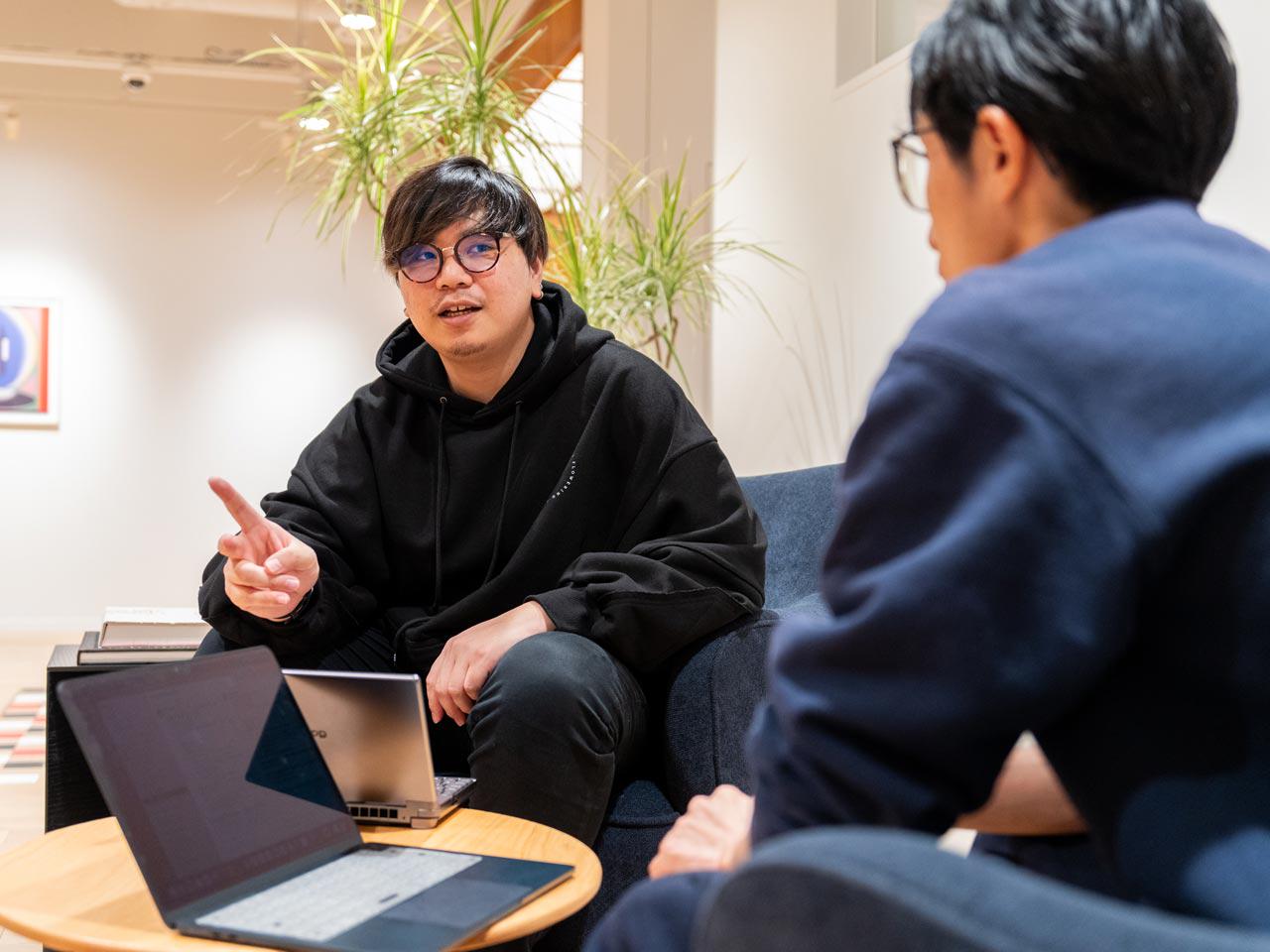 同社ではSESや客先常駐は行わず、自社での受託開発が100%で、クライアントは直取引が基本である。