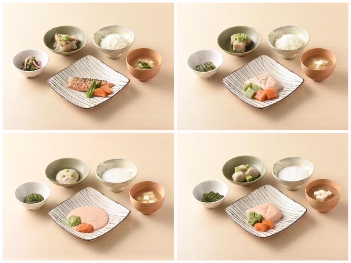 1日3食365日、毎日異なる献立を、咀嚼力や嚥下力に応じた4種類の形態で提供。