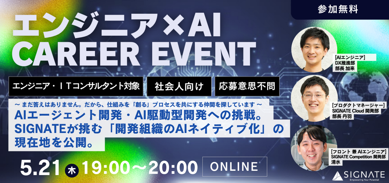株式会社SIGNATE 求人画像1