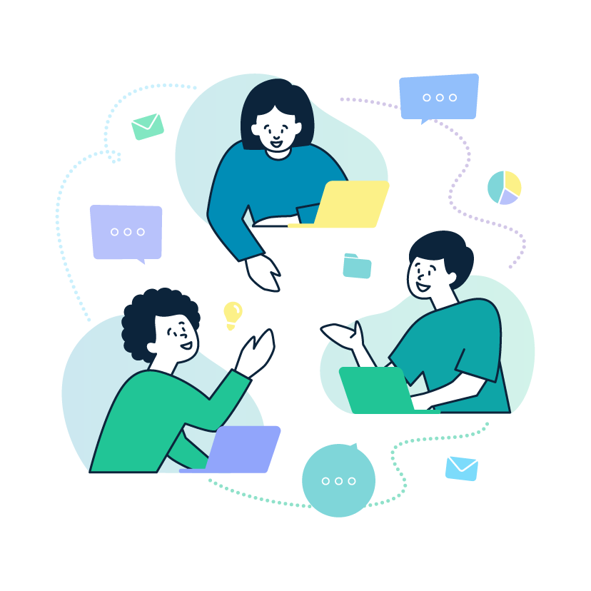 オンライン／オフライン問わず、ディスカッションも活発に行っています！