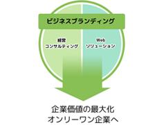 経営コンサルティングとWebソリューションを融合したビジネスモデルが強み。