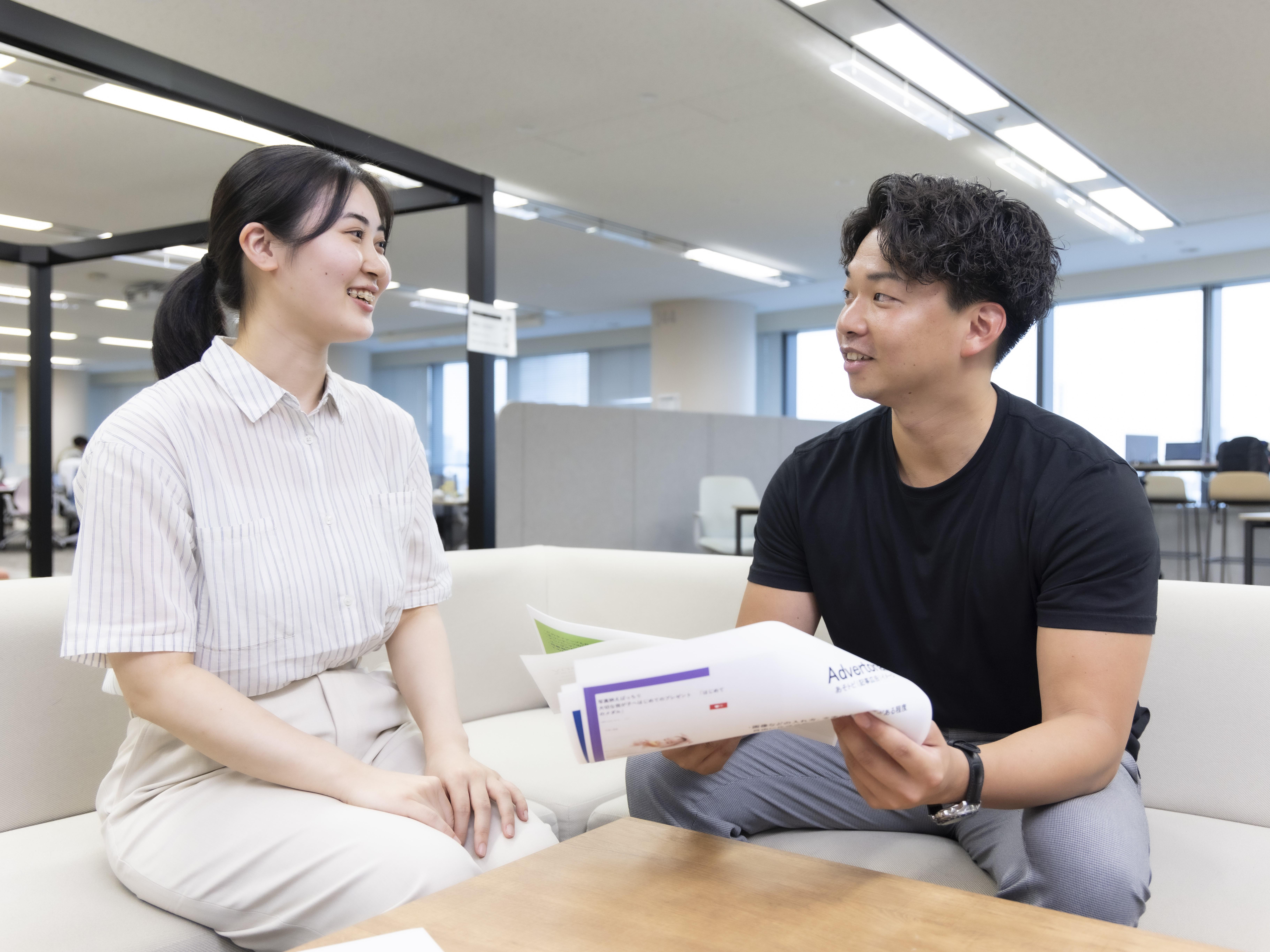 幅広い業種業界の大手企業とのプロジェクトで多彩な経験が得られる。