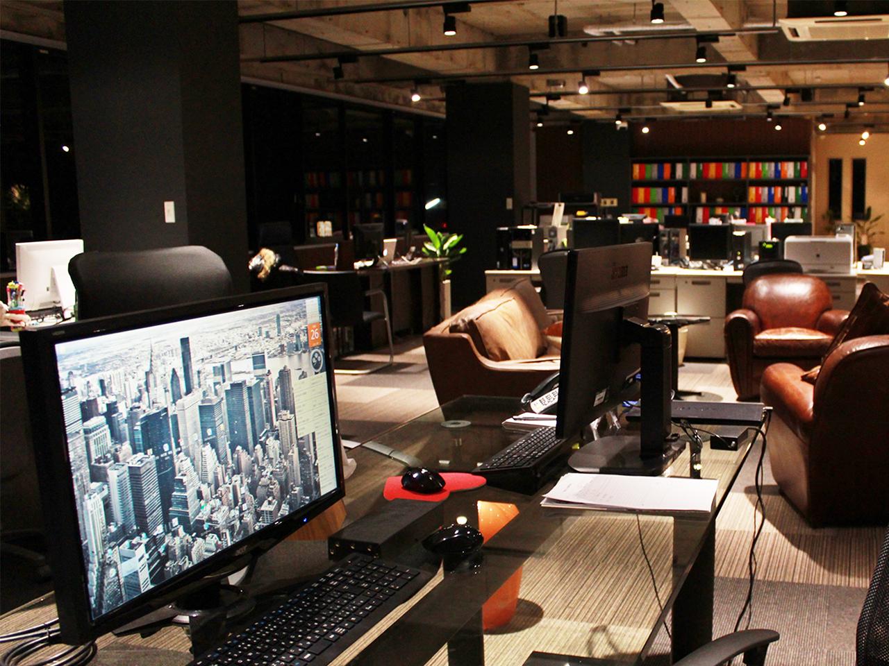 落ち着いた環境で集中して業務ができる。