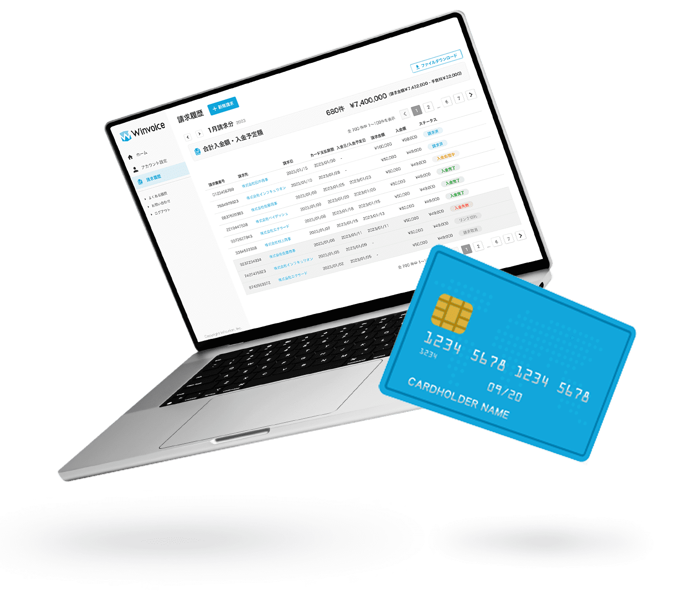 事業内容：請求書支払いプラットフォーム「Winvoice」