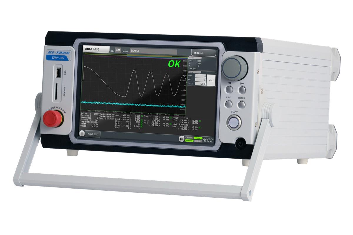事業内容：新型インパルス巻線試験機  DWIT-05、DWIT-05PD