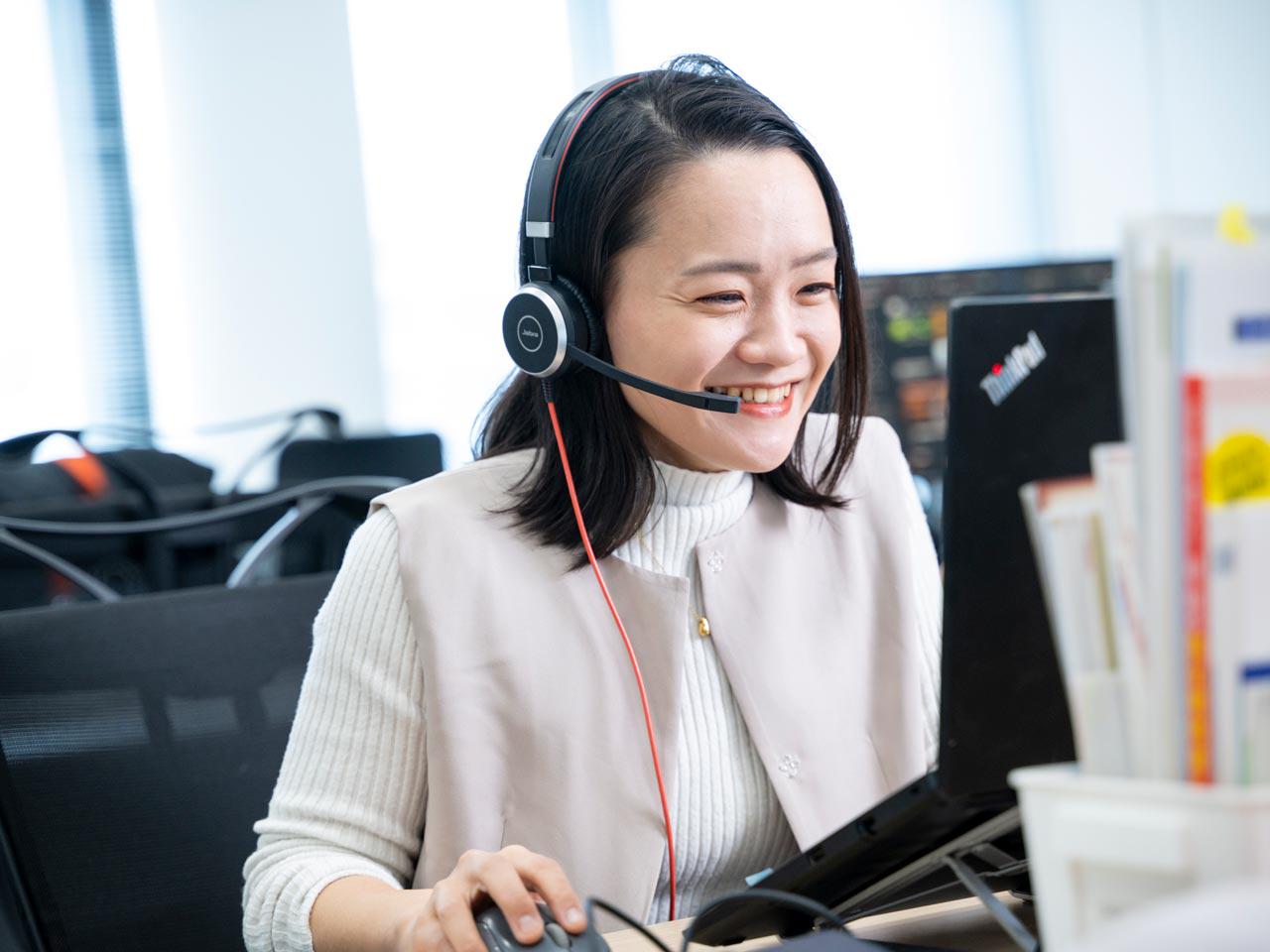 台湾本社とのコミュニケーション機会を通じてグローバルな経験が得られる一方で、英語が必須ではないため、気軽に英語力を磨くチャンスもある。