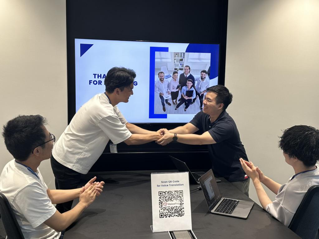 事業内容：AI音声翻訳VoicePing 