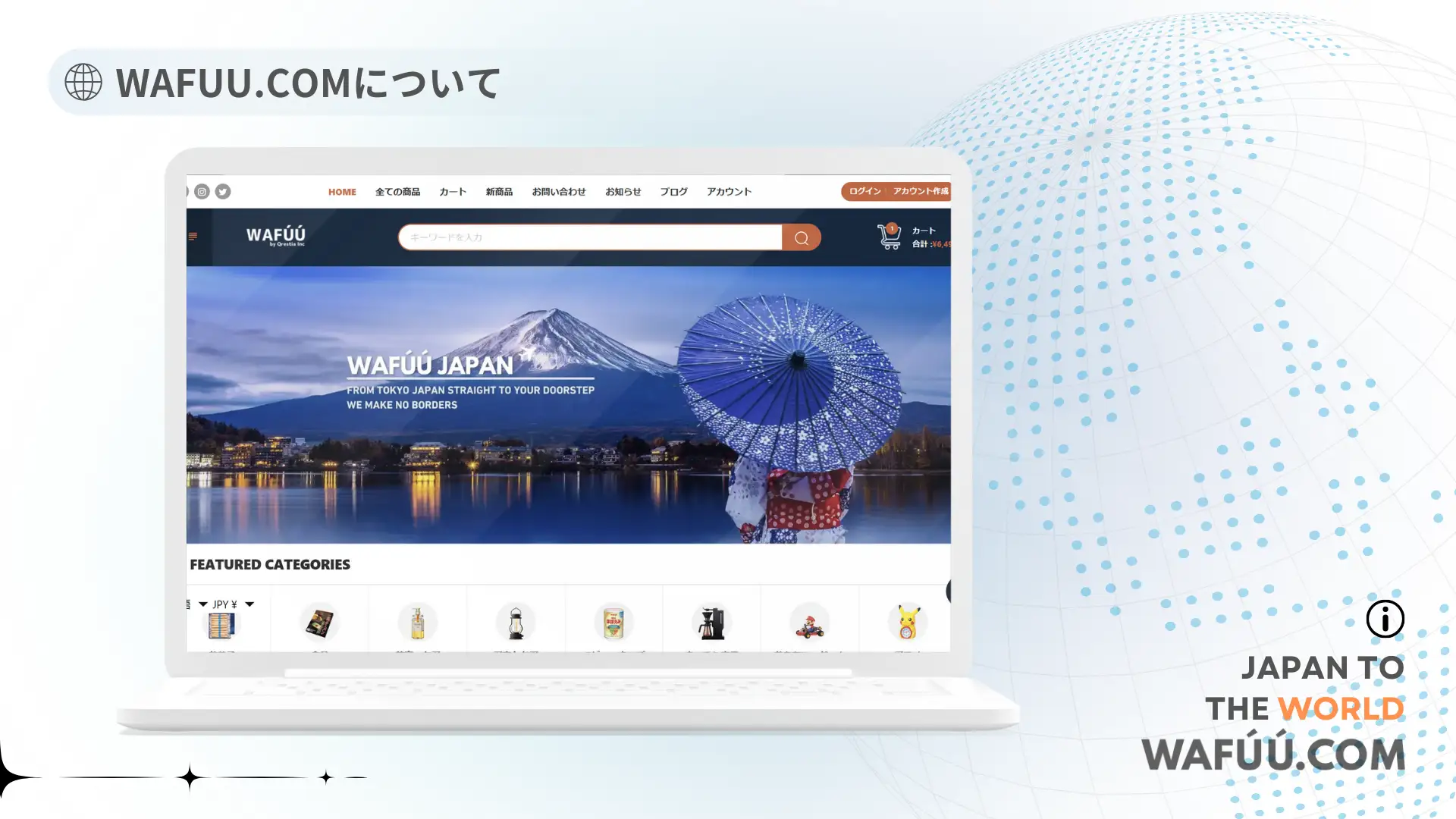 事業内容：越境ECサイト「WAFUU JAPAN」