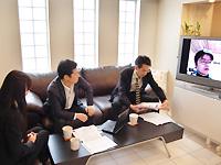鹿児島サテライト・オフィスとのTV会議
