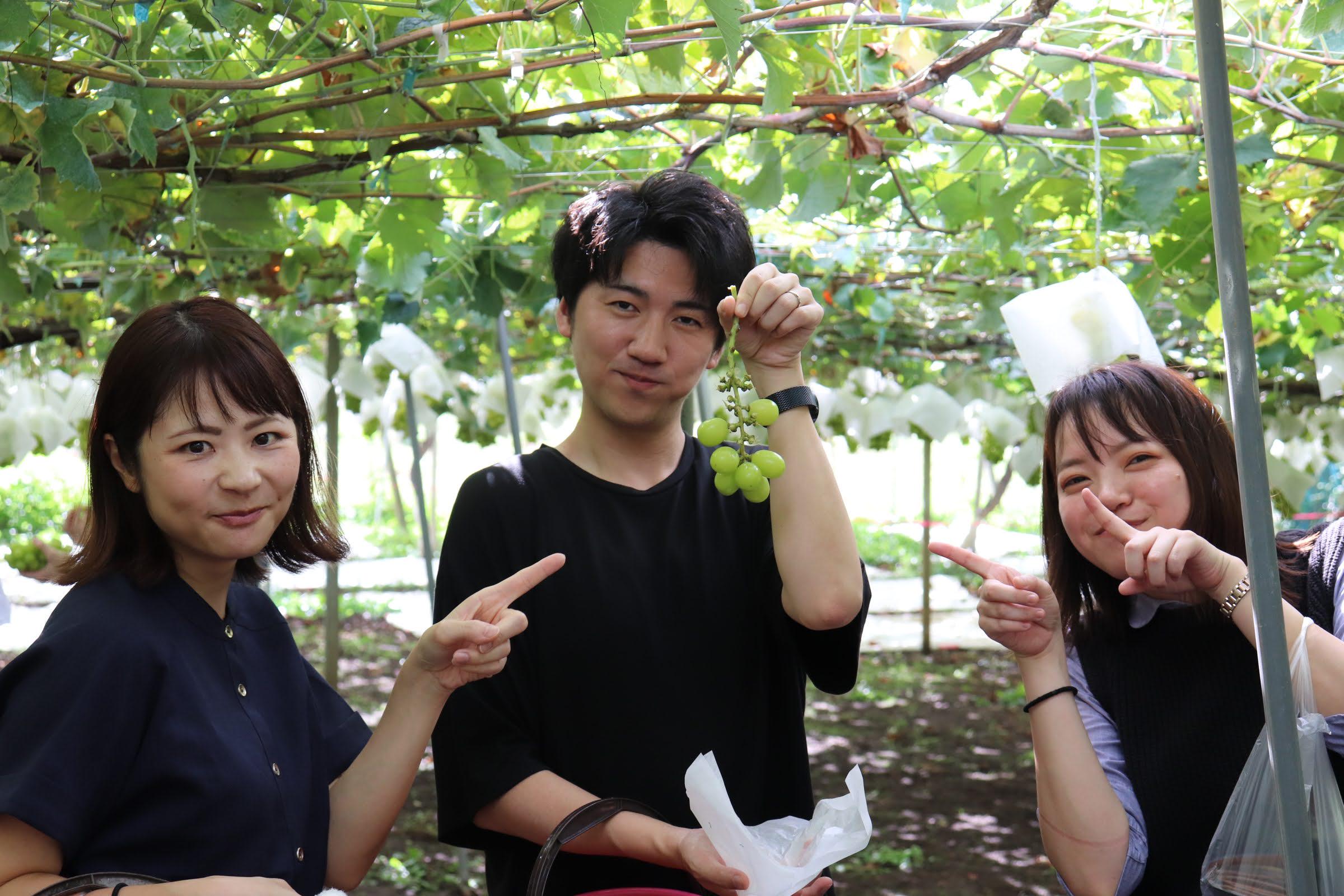 社員旅行のひとコマ。