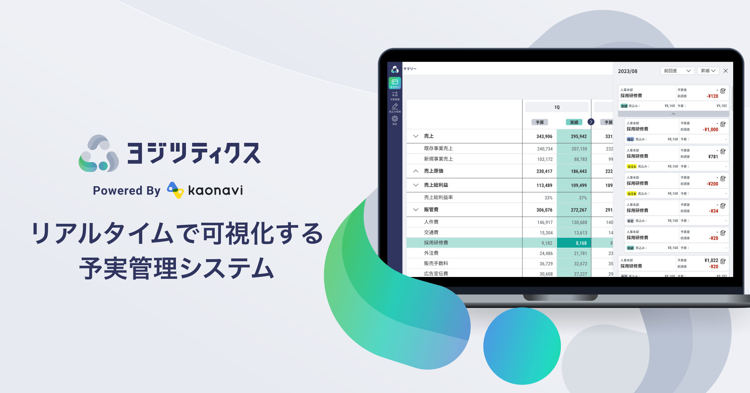 事業内容：予実管理クラウド「ヨジツティクス | 」