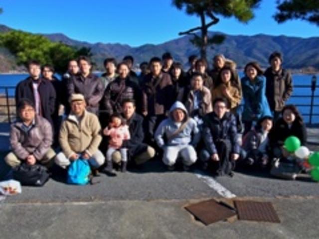 忘年会旅行のスナップ