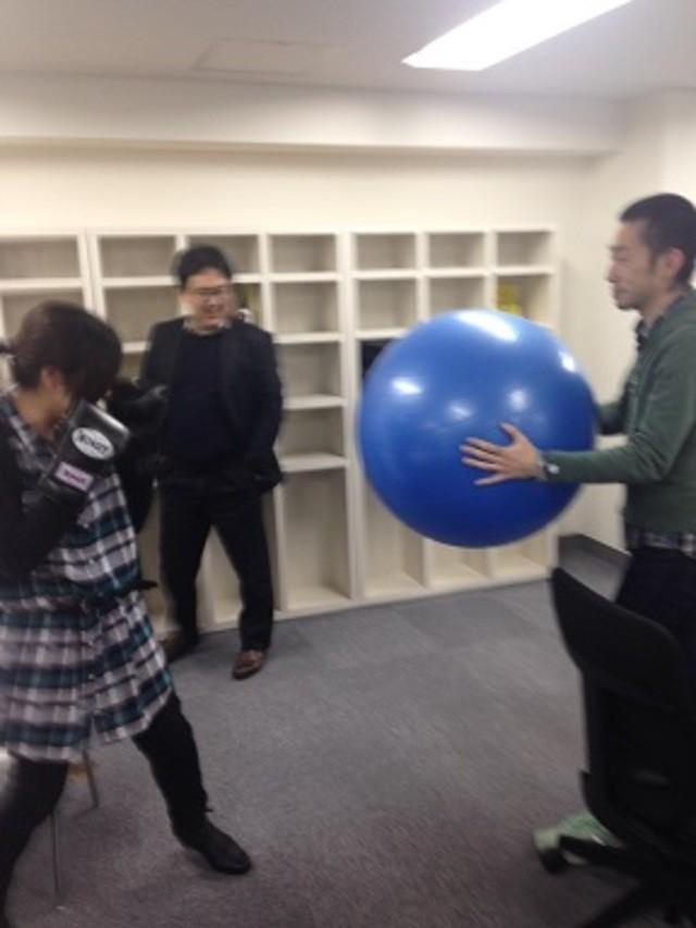 社員同士ざっくばらんに交流。ボクシングを通してお互いを知る？