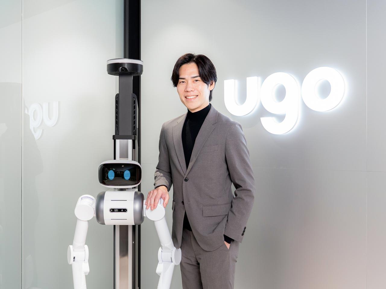 同社は、“人とロボットの融合でサステナブルなワークスタイルを実現するロボティクス・ソリューション・カンパニー”として、独自開発ロボット『ugo』シリーズとロボット統合管理プラットフォーム『ugo Platform』を提供している。