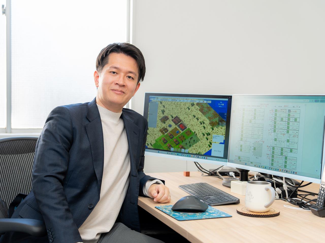 元銀行員の代表が、ゲームディレクターの才能に惚れ込んで立ち上げた会社だ。