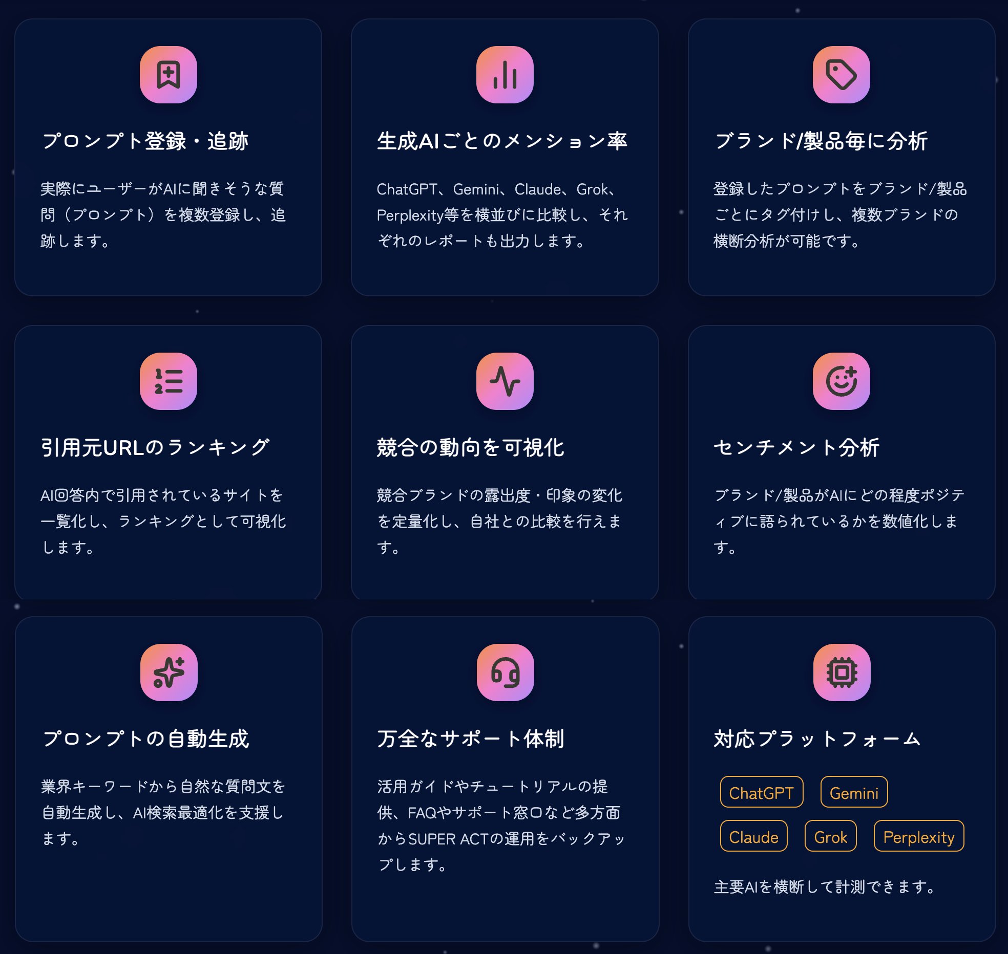 その評価の高さは、2024年のサービス提供開始からわずか1か月で複数の企業に導入され、AI検索最適化（LLMO）の重要性を示す象徴的な成果としても表れている。