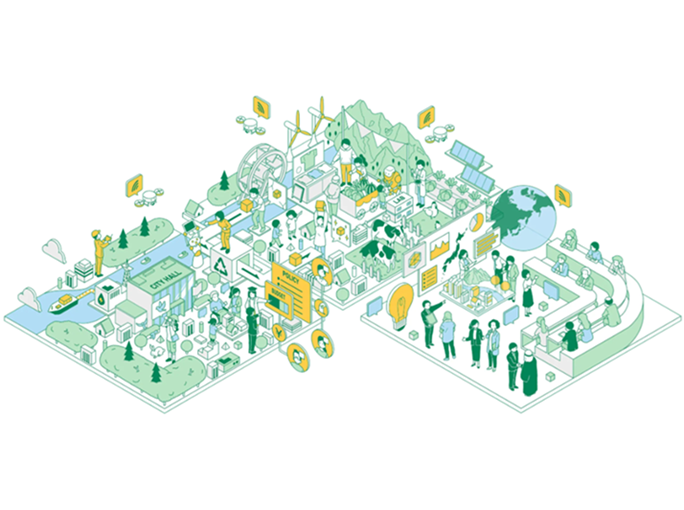 事業内容：環境・都市政策のシンクタンク／官公庁・自治体のDX推進・社会実装