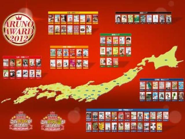 フリーペーパーの総選挙 ARUNO　AWARD を主催する「ARUNO]