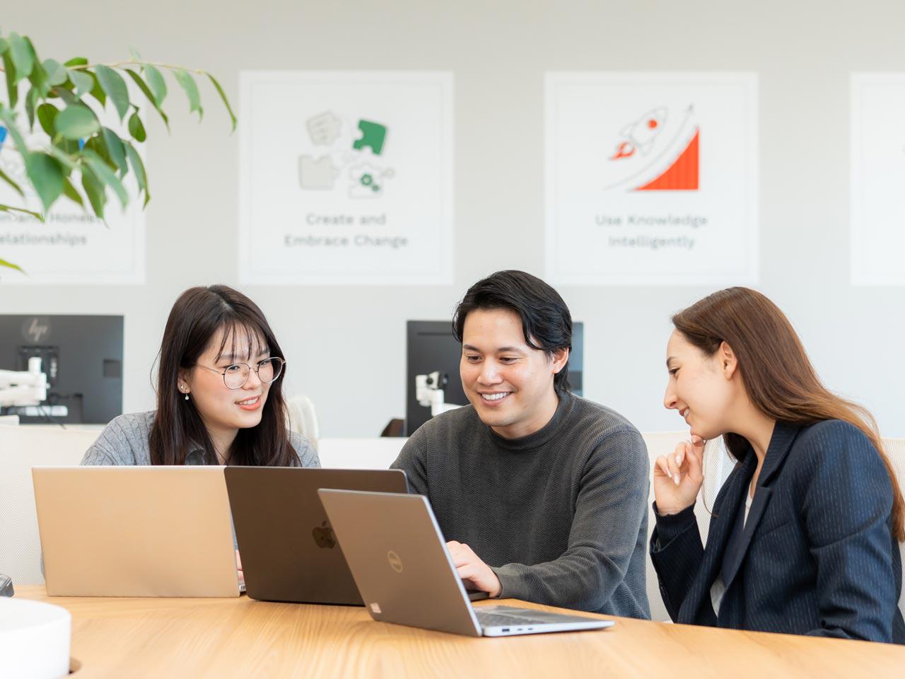 SAPを中心に、Salesforce、ServiceNowによるDXの最強ツールと呼ばれる“3S”を強みに、4領域をトータルに提供できるレアな存在。