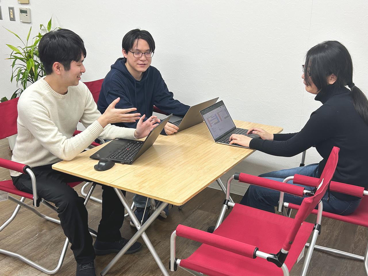 イーツーの仕事では「企業規模が大きくて自分の実績が見えない」といったこともなく、手ごたえを実感できます。