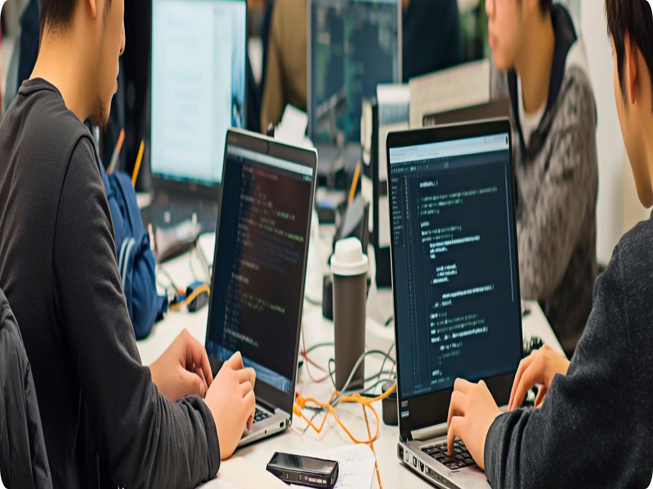 【高レベルエンジニアの育成】
ITスキル標準（ITSS）に沿った充実した社内教育を通じて、常に質の高い技術を提供しています。また、厳しい審査基準をクリアしたパートナー企業との連携により、総勢500人を超えるエンジニアによる大規模な開発体制を構築。お客様の多様なプロジェクトニーズに、高品質かつ柔軟に対応できることが私たちの強みです。