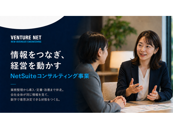 事業内容：NetSuite導入支援・伴走支援コンサルティング事業