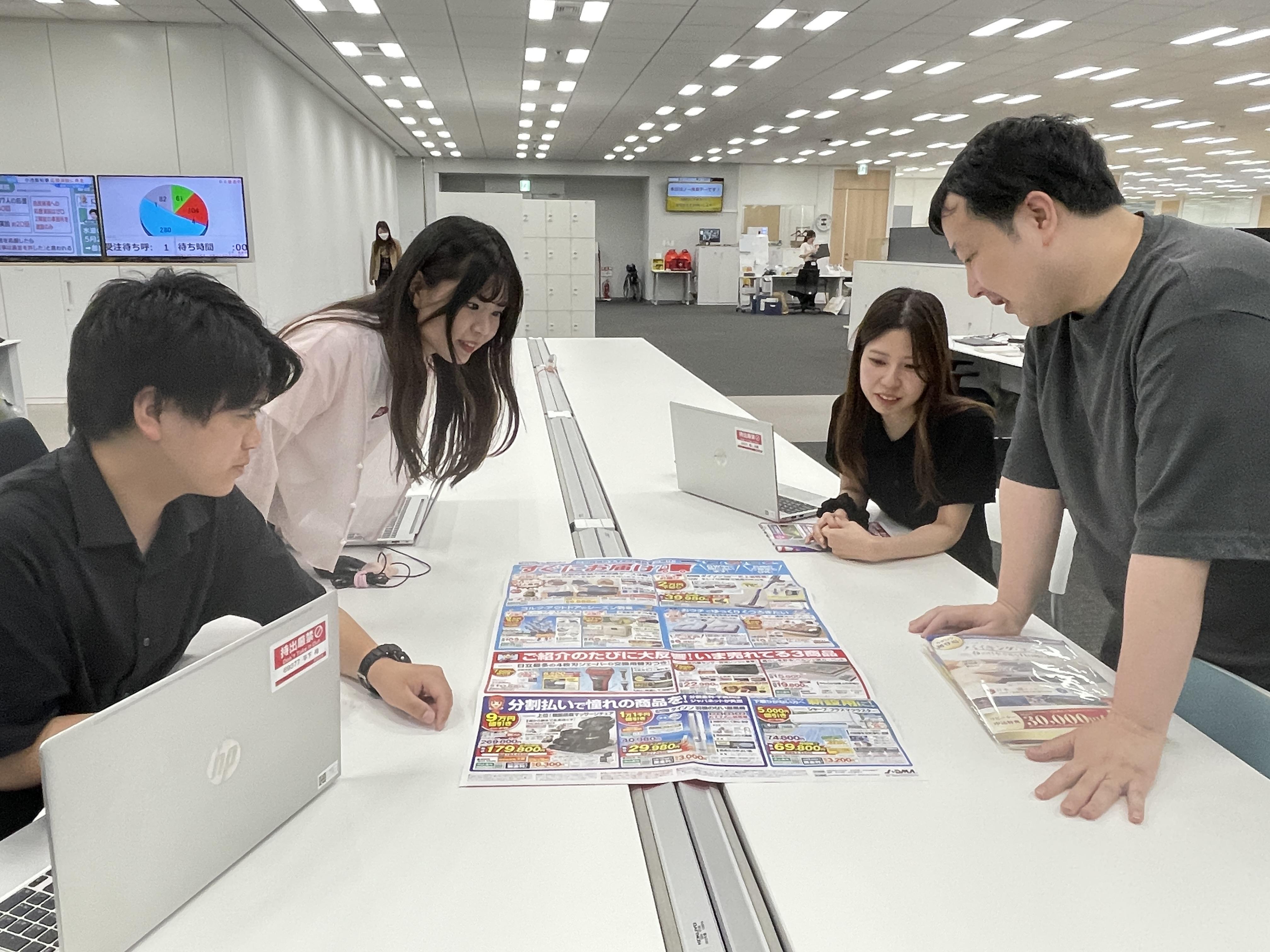 商品仕入れからアフターフォローまで、全行程を自社で行っている。