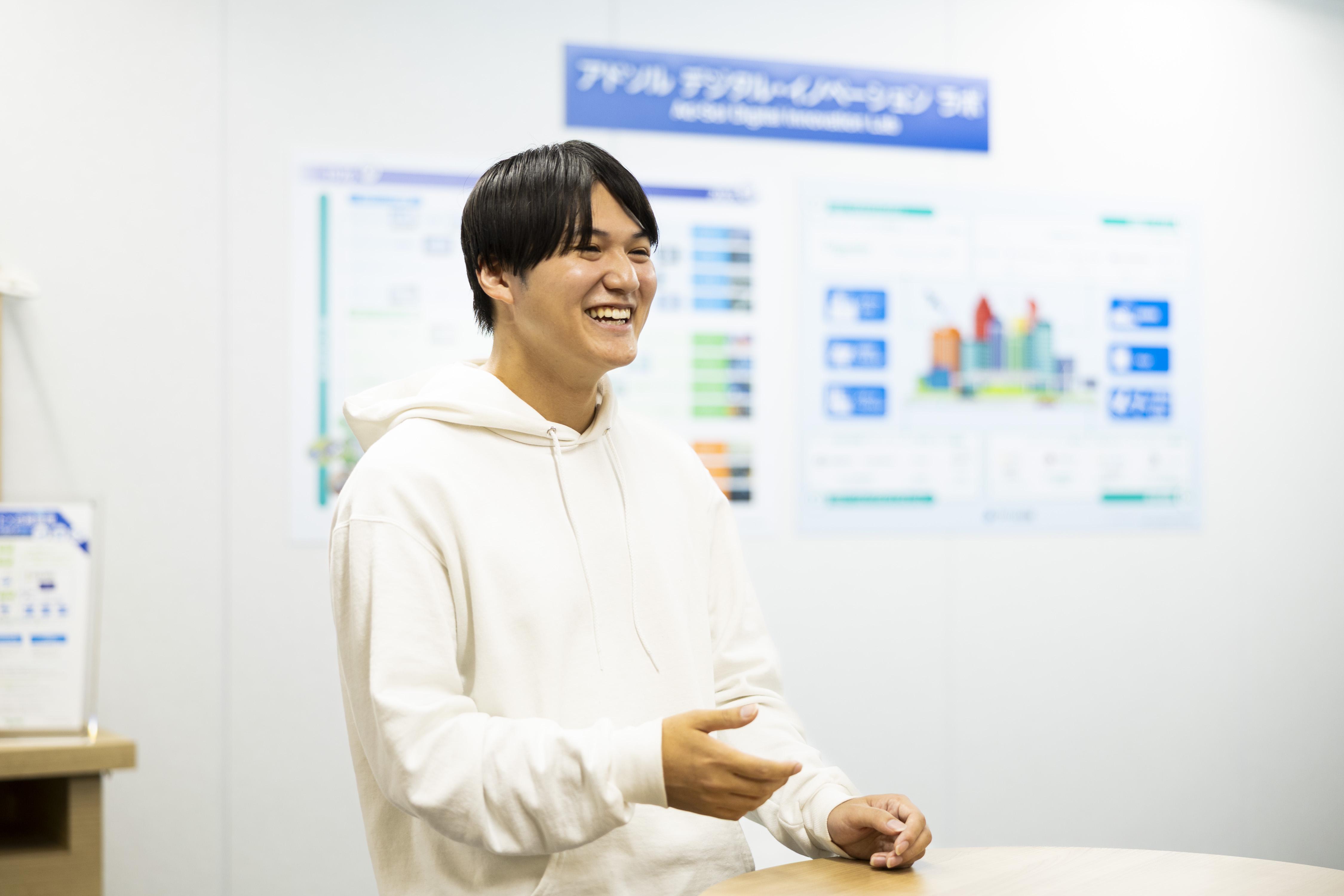 今後は、ソリューション事業への取り組みを加速させていく同社において、自身の価値を高めながら社会に貢献できる仕事を担当することができる。
