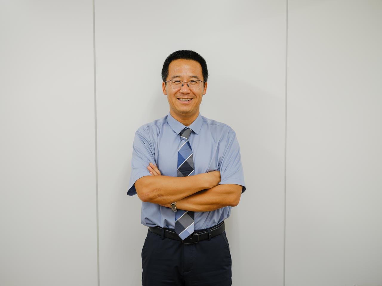 SES主体の事業構造から、中国人エンジニアが多くを占める高度な技術力を生かし、AIやロボティクスを活用する独自のDXソリューションサービス事業へのステップアップに取り組んでいる。