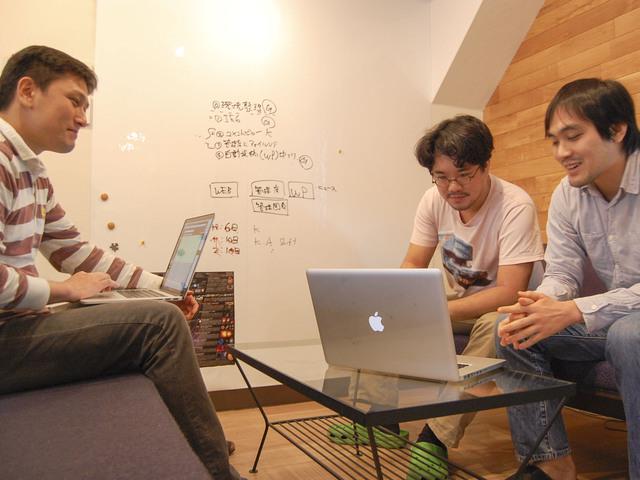 ホワイトボードを用いてディスカッション