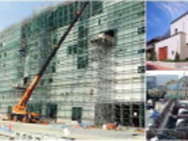 《シンニチロ建工株式会社》　	…　社会を創造するー。
安心・安全・快適な環境づくりに貢献
建築土木資材の販売・施工、ヘーベルハウスの工事をメインとした住まいづくりから、架空線を地中に埋設する電線共同溝工事などの公共性の高い工事まで。