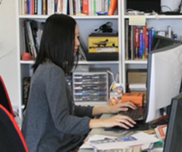 オフィスワーク時のひとこま