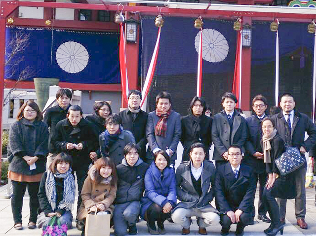 2014年の初詣はオフィス向かいの日枝神社へ。