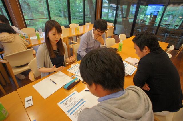 期首に行う経営方針発表会。しっかり勉強もします！