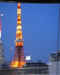 時にはライトアップの東京タワーで癒されて