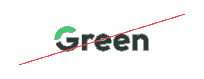 Green Logo Incorrect Uses Decoration
